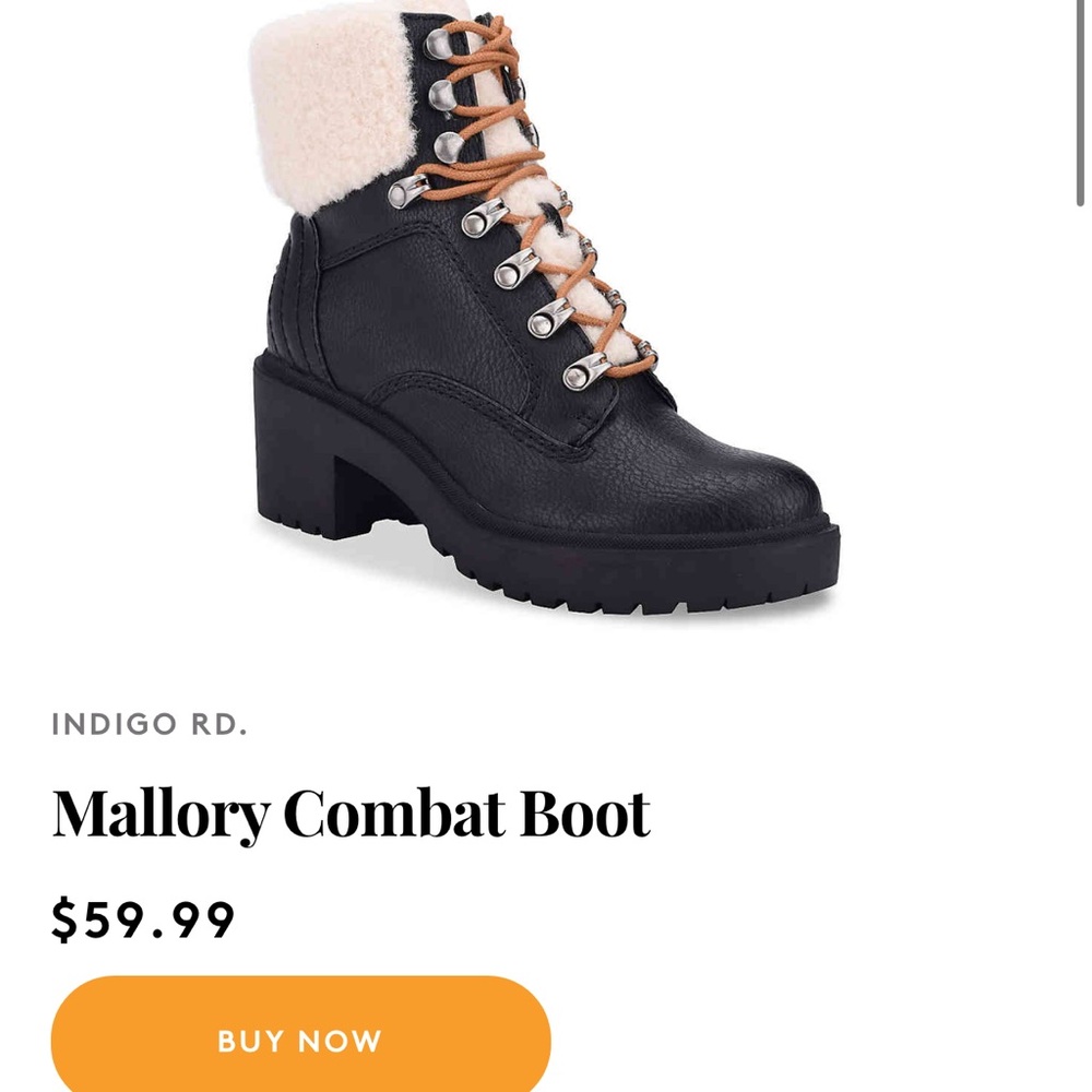 Indigo Rd. Women's Mallory Boots Side Zip Chunky Heel Black Size 8